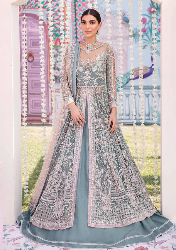 Embroidered Maxi Gown for Women | Pakistani Festive & Bridal Wear – Replica