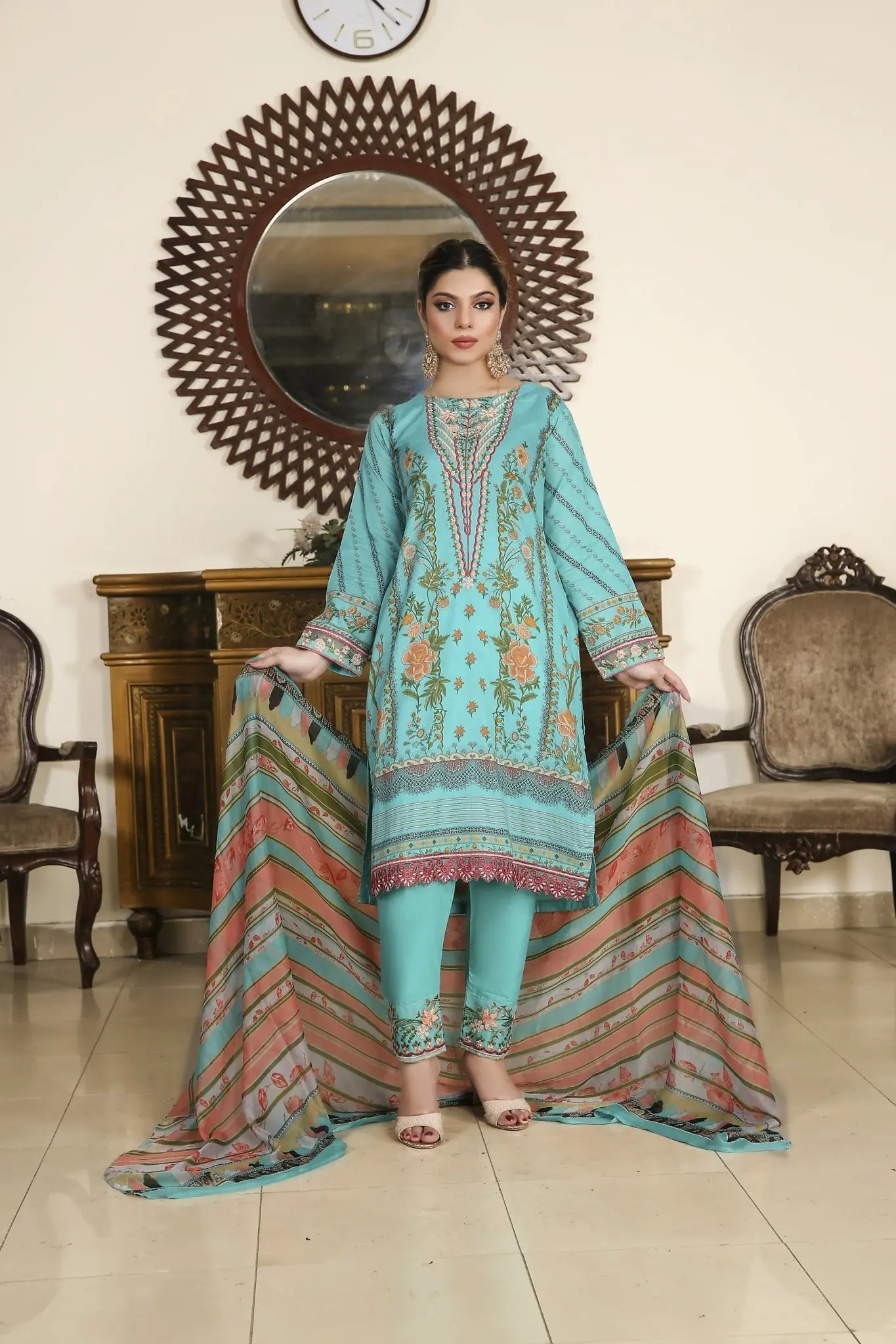 IshDeena Indian Dresses for Women Party Wear Pakistani Salwar Kameez Suit Ready to Wear - IshDeena