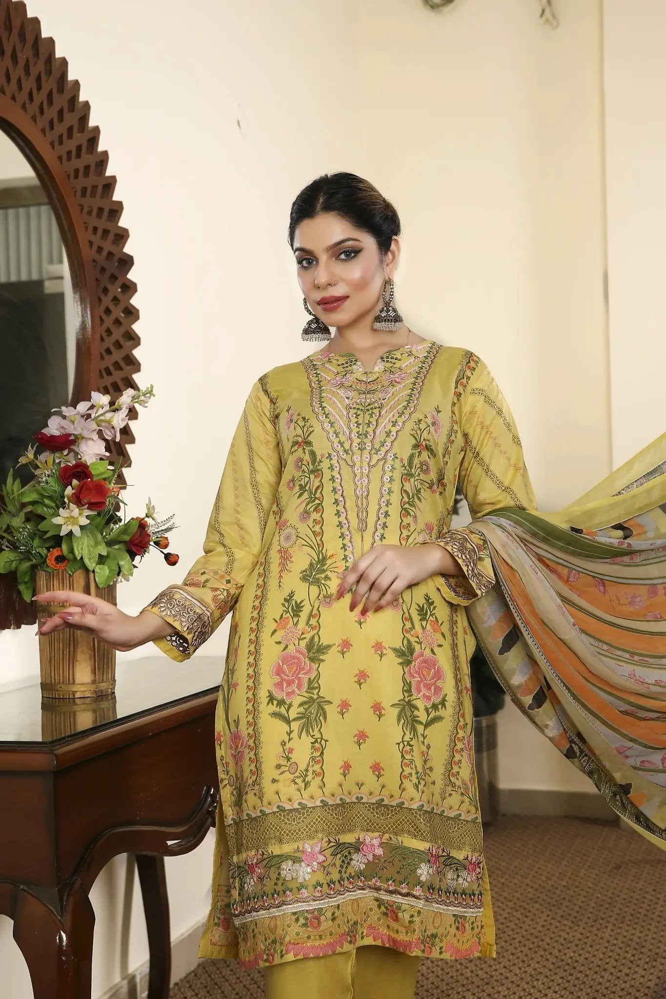 IshDeena Indian Dresses for Women Party Wear Pakistani Salwar Kameez Suit Ready to Wear - IshDeena