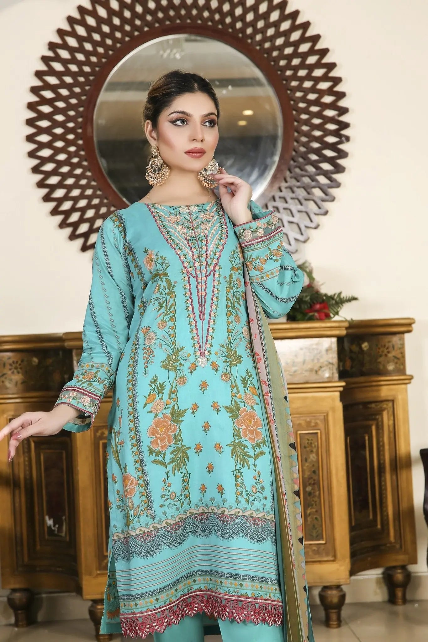 IshDeena Indian Dresses for Women Party Wear Pakistani Salwar Kameez Suit Ready to Wear - IshDeena