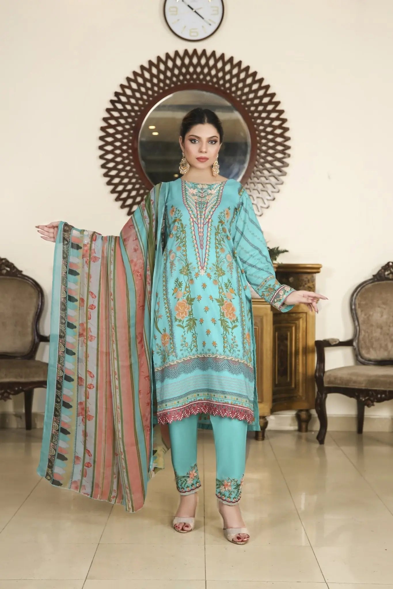 IshDeena Indian Dresses for Women Party Wear Pakistani Salwar Kameez Suit Ready to Wear - IshDeena