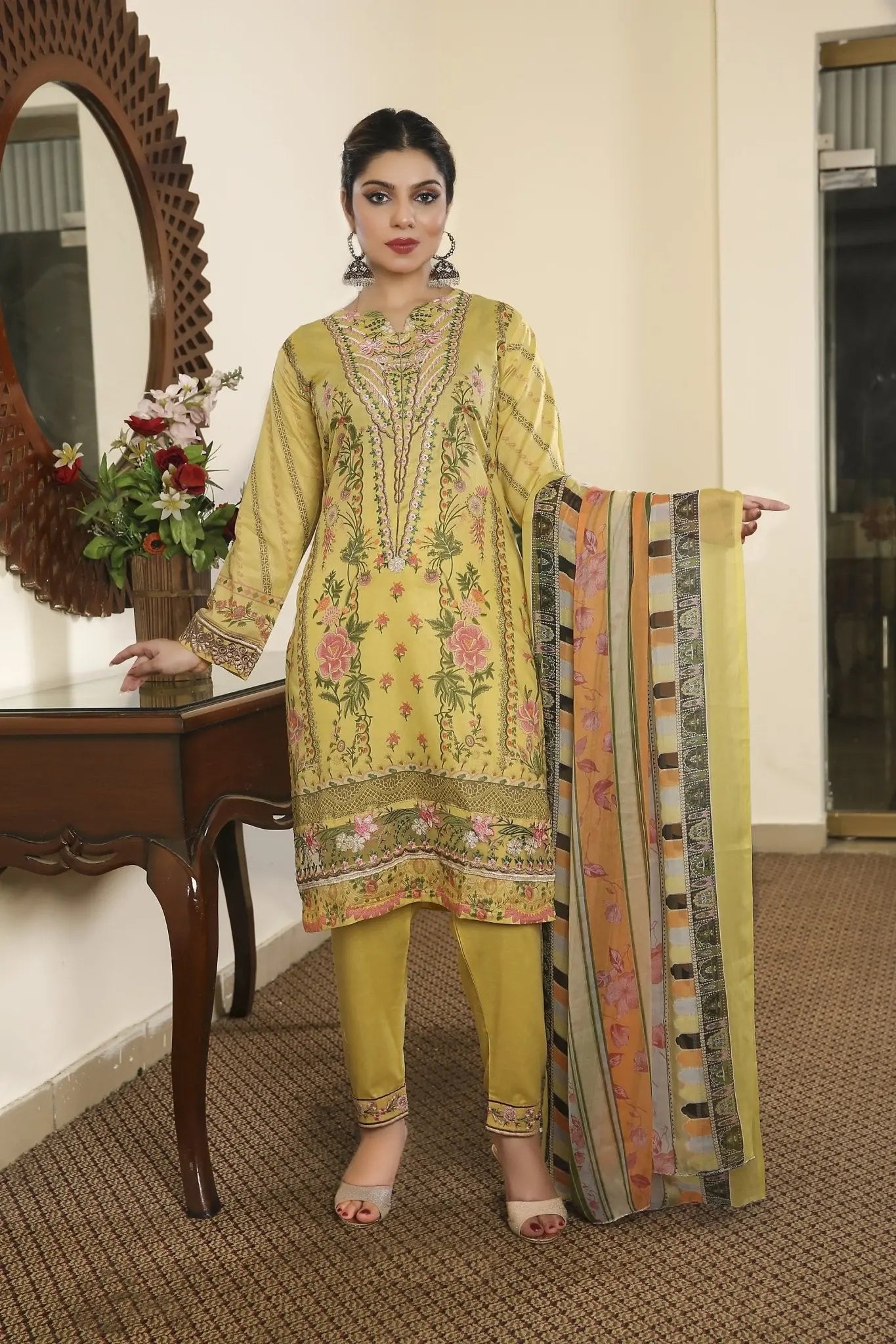 IshDeena Indian Dresses for Women Party Wear Pakistani Salwar Kameez Suit Ready to Wear - IshDeena