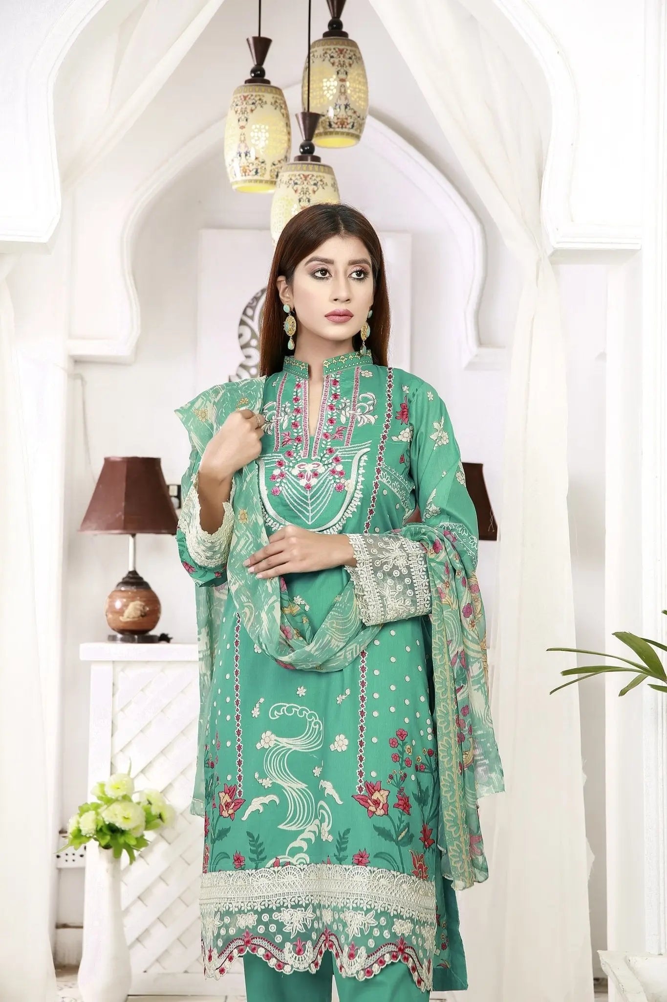 IshDeena Indian Dresses for Women Party Wear Pakistani Salwar Kameez Suit Ready to Wear - IshDeena