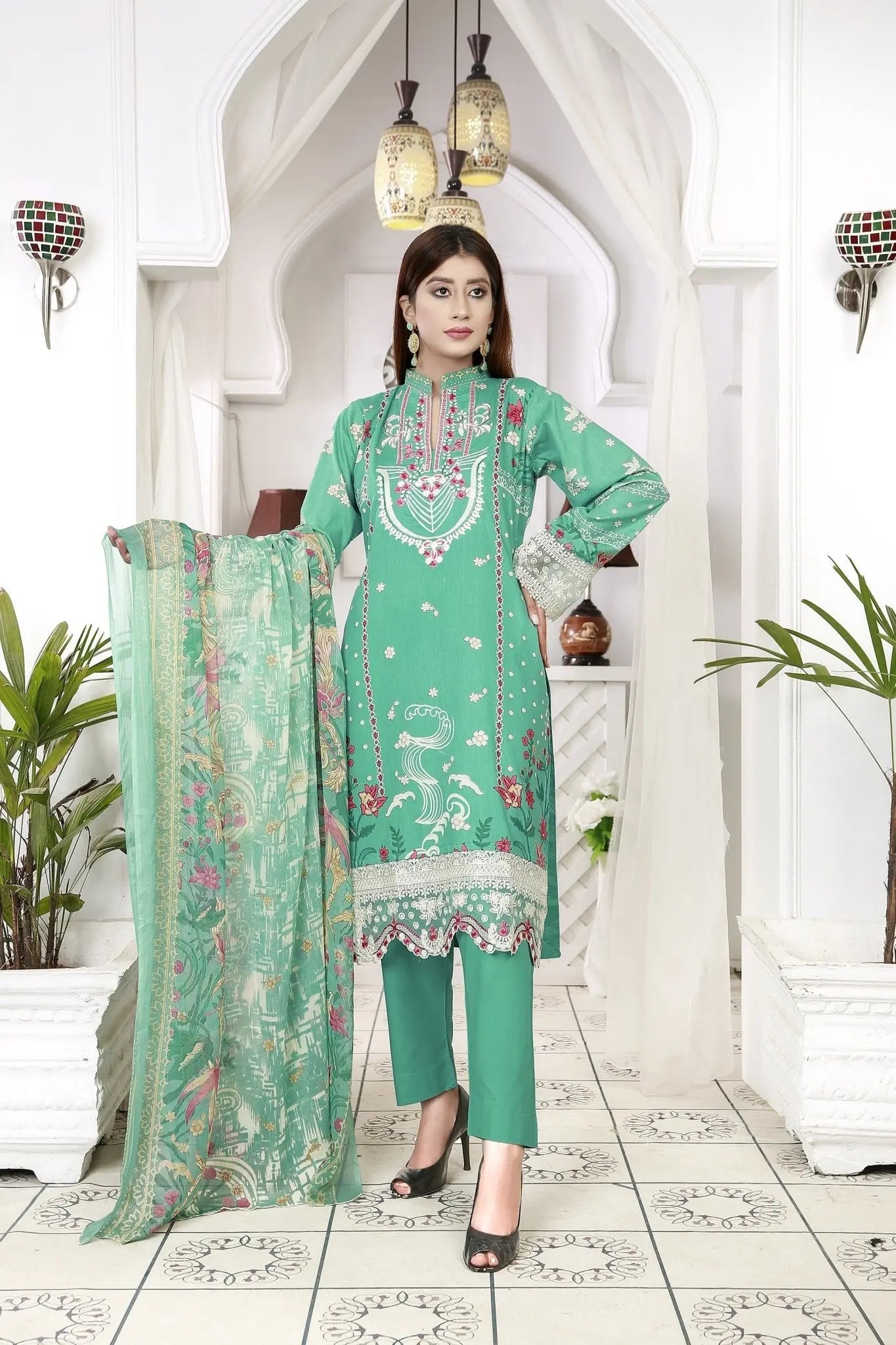 IshDeena Indian Dresses for Women Party Wear Pakistani Salwar Kameez Suit Ready to Wear - IshDeena