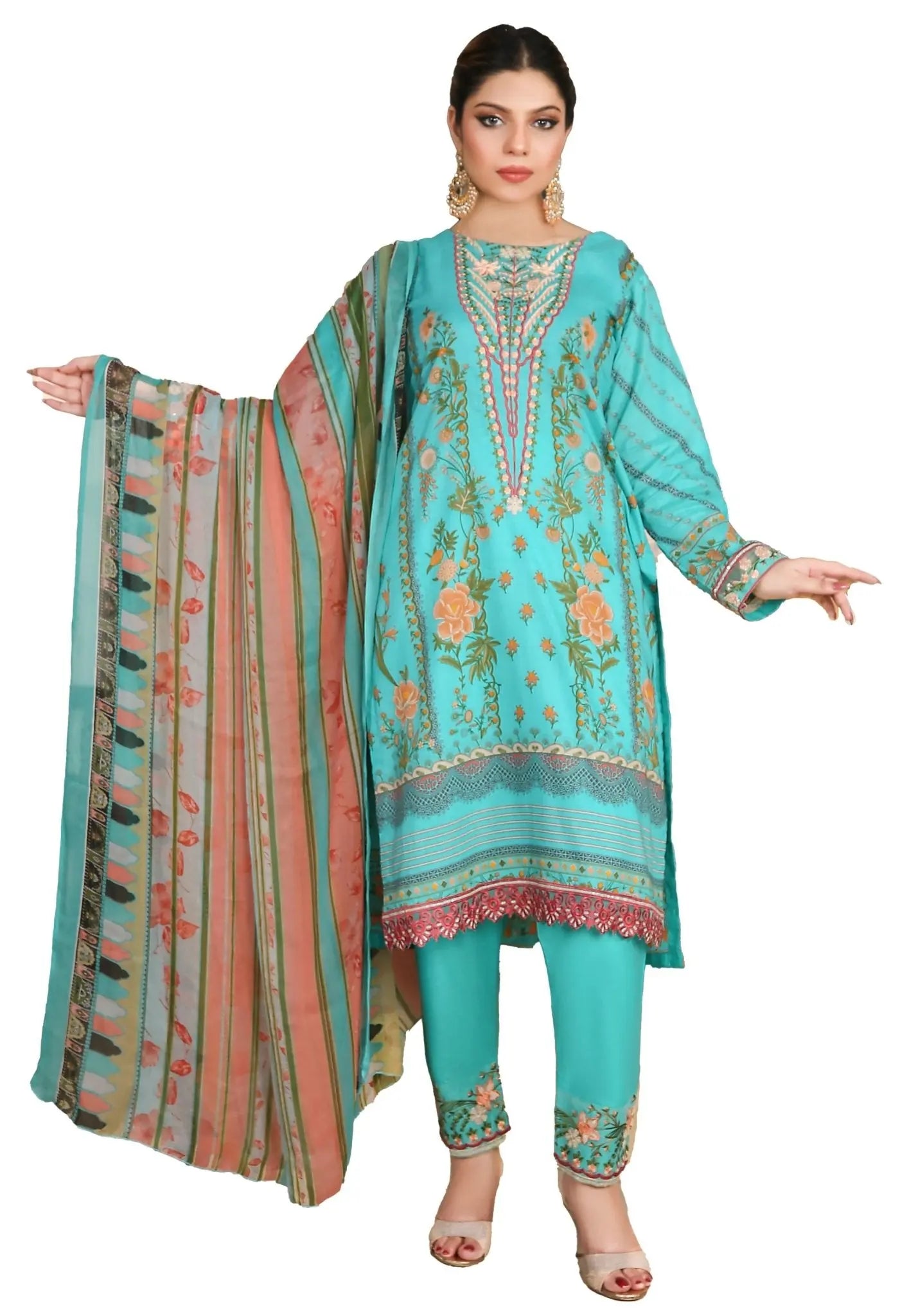 IshDeena Indian Dresses for Women Party Wear Pakistani Salwar Kameez Suit Ready to Wear - IshDeena