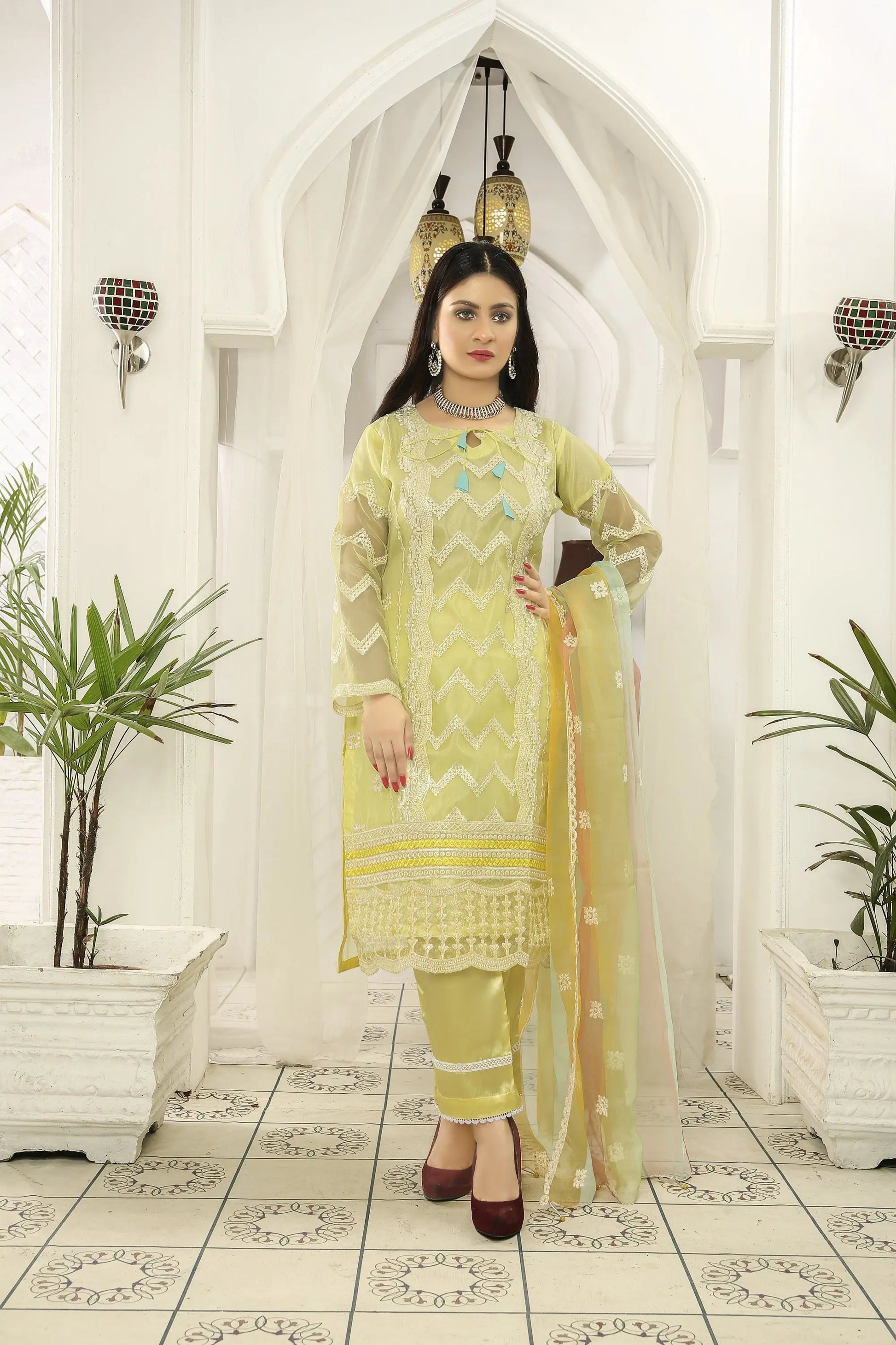 IshDeena Indian Dresses for Women Party Wear Suits Pakistani Formal Wedding Outfits V20HH0522S1ID2