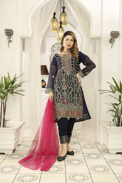 IshDeena Indian Dresses for Women Party Wear Suits Pakistani Formal Wedding Outfits V20HH0522S1ID1