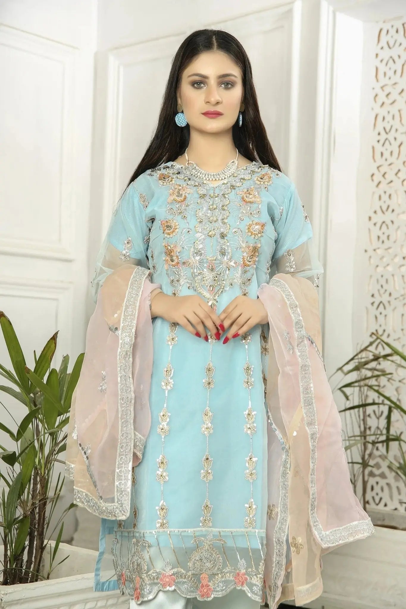 IshDeena Indian Dresses for Women Party Wear Suits Pakistani Formal Wedding Outfits - IshDeena