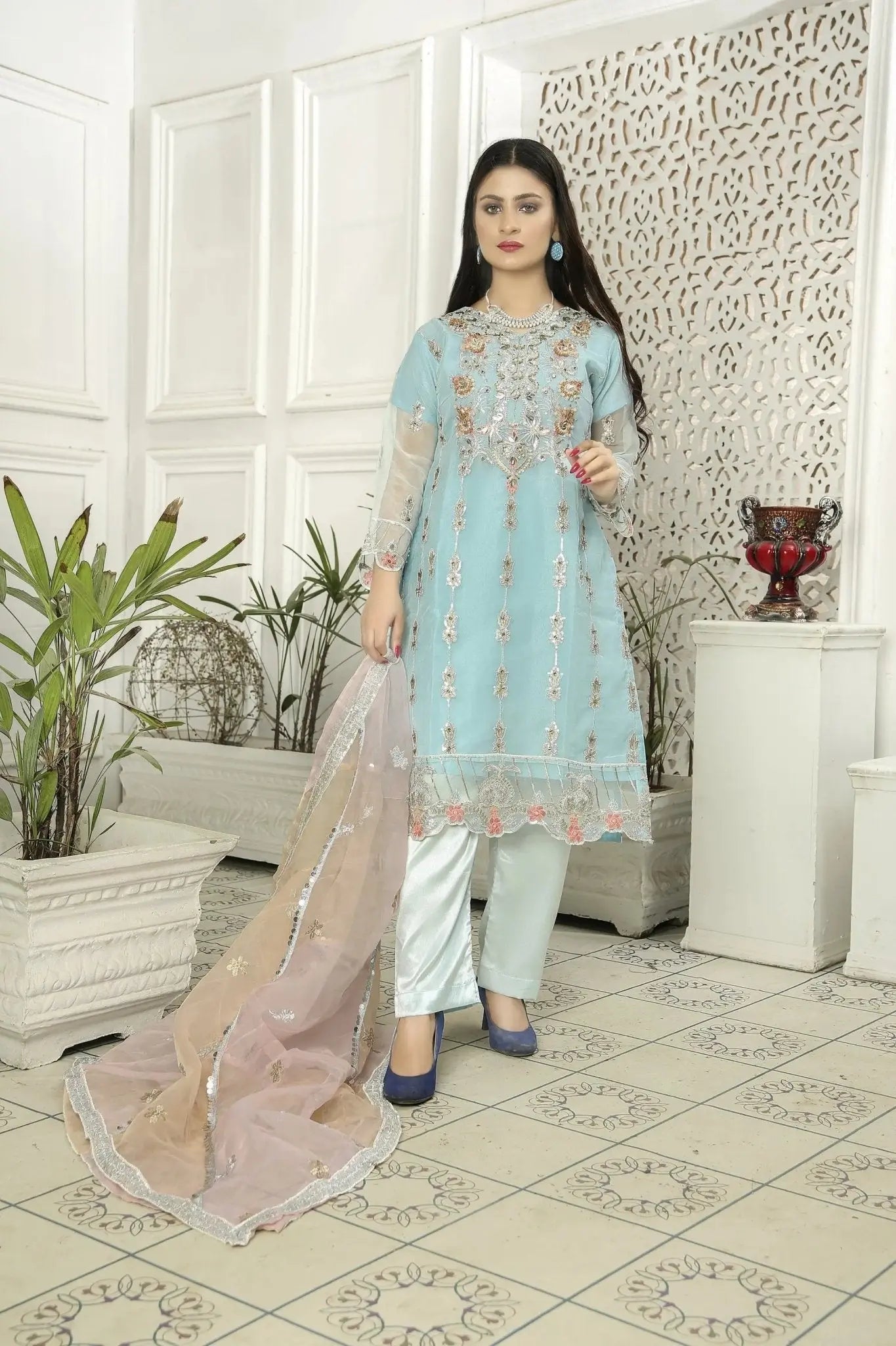 IshDeena Indian Dresses for Women Party Wear Suits Pakistani Formal Wedding Outfits - IshDeena