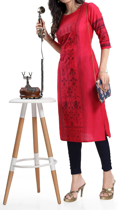 IshDeena Indian Kurtis for Women Indian Style Cotton Tunics Womens Tops Kurta & Peplum - IshDeena