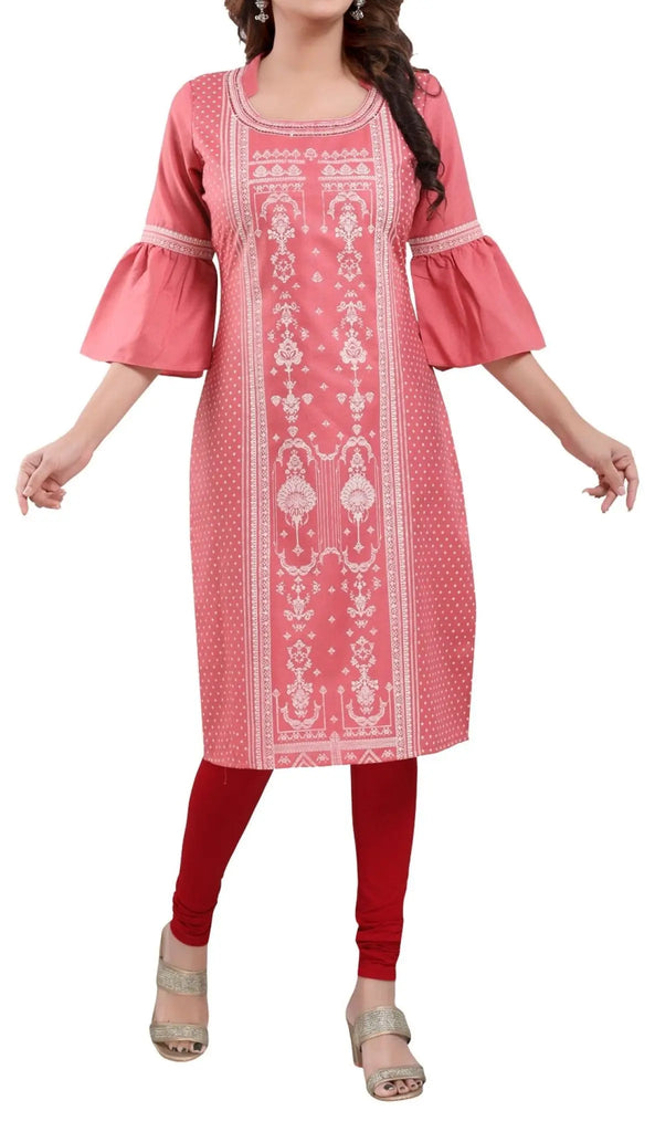 IshDeena Indian Kurtis for Women Indian Style Cotton Tunics Womens Tops Kurta & Peplum - IshDeena