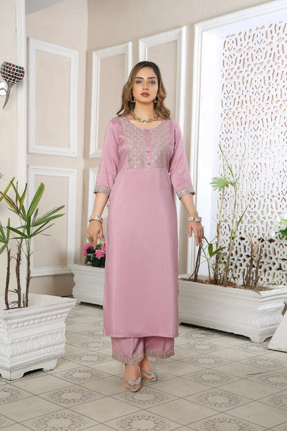 IshDeena Indian Pakistani Dresses for Women Salwar Kameez Palazzo Kurti Set Shalwar Kameez Kurta Suit Embroidered Viscose - IshDeena