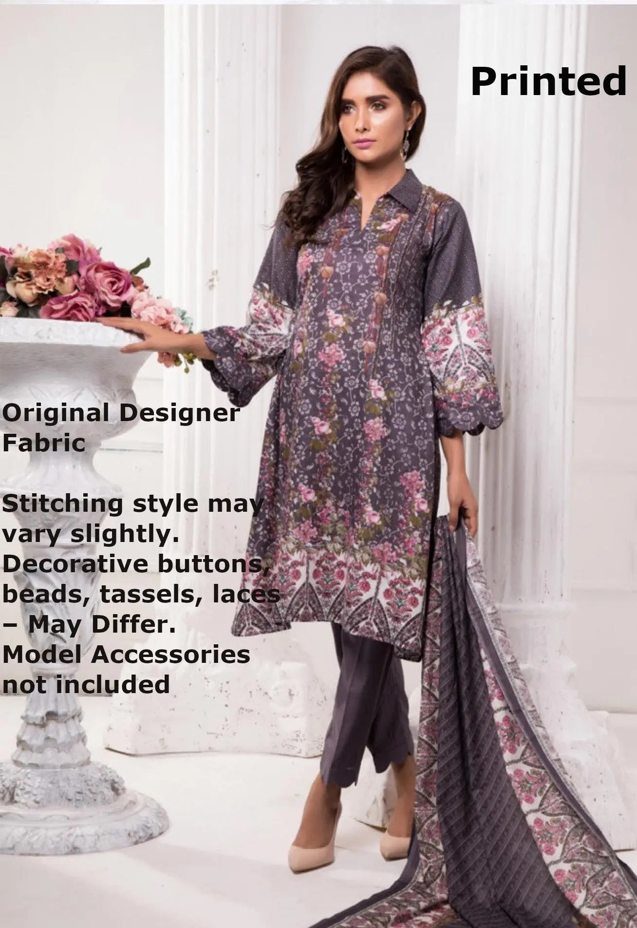 IshDeena Pakistani Dresses for Women Ready to Wear Salwar Kameez Ladies Suit - 3 Piece (Extra Small, Chinese Violet - Printed-Vol2) - IshDeena