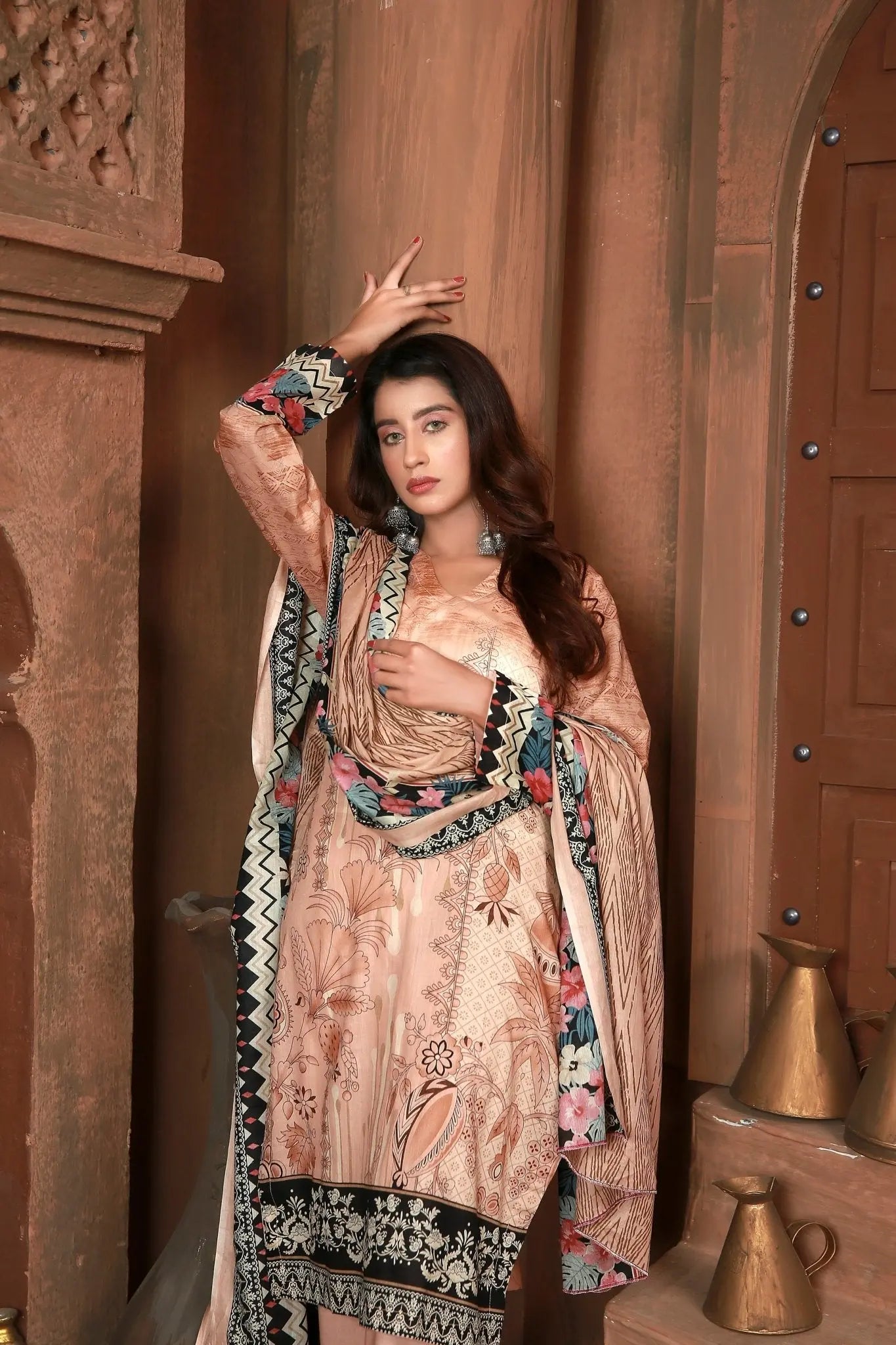 IshDeena Pakistani Lawn Salwar Kameez Indian Dresses for Women Ready to Wear Printed - IshDeena