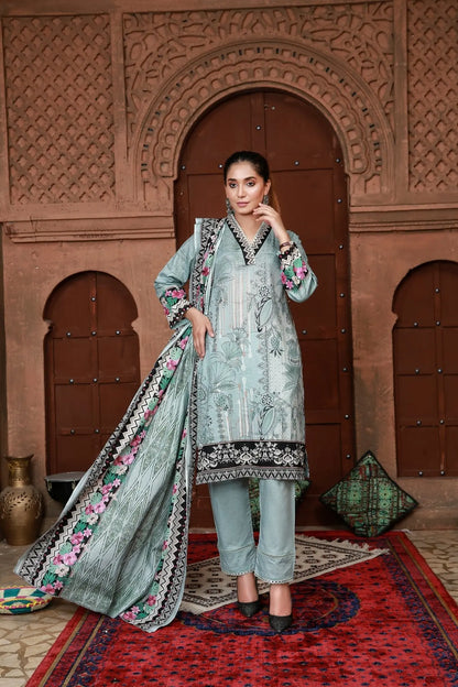 IshDeena Pakistani Lawn Salwar Kameez Indian Dresses for Women Ready to Wear Printed - IshDeena