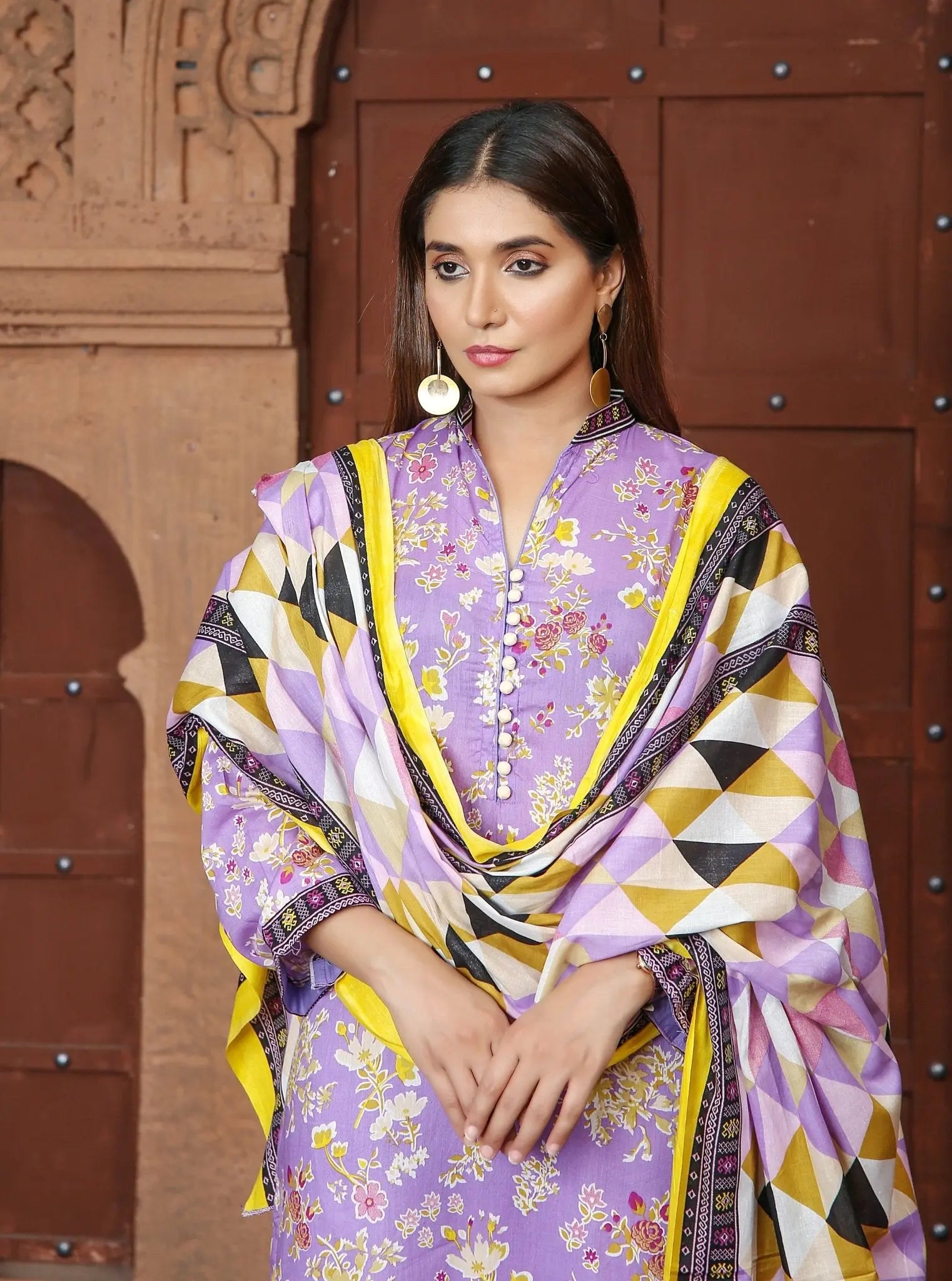 IshDeena Pakistani Lawn Salwar Kameez Indian Dresses for Women Ready to Wear Printed - IshDeena