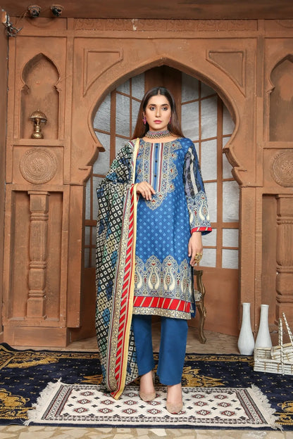 IshDeena Pakistani Lawn Salwar Kameez Indian Dresses for Women Ready to Wear Printed - IshDeena