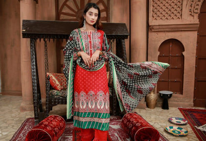 IshDeena Pakistani Lawn Salwar Kameez Indian Dresses for Women Ready to Wear Printed - IshDeena