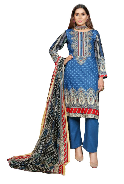 IshDeena Pakistani Lawn Salwar Kameez Indian Dresses for Women Ready to Wear Printed - IshDeena