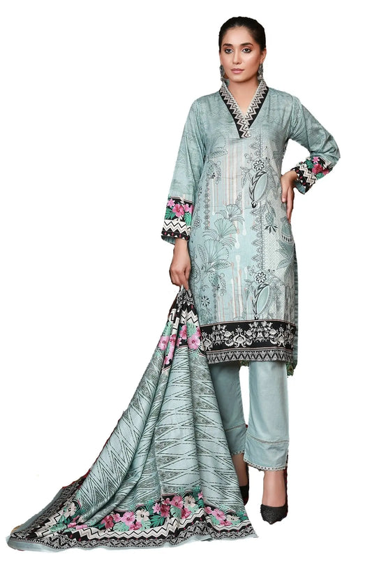 IshDeena Pakistani Lawn Salwar Kameez Indian Dresses for Women Ready to Wear Printed - IshDeena