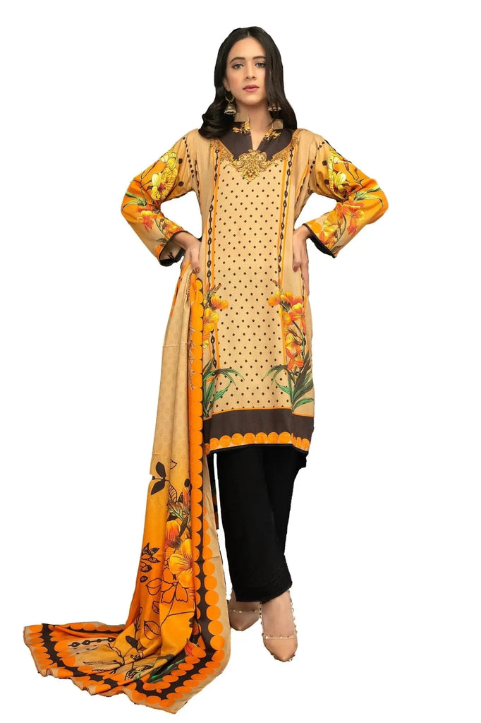 IshDeena Pakistani Linen Salwar Kameez Indian Dresses for Women Ready to Wear 3 Pieces - IshDeena
