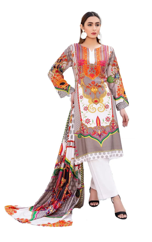 IshDeena Pakistani Linen Salwar Kameez Indian Dresses for Women Ready to Wear 3 Pieces - IshDeena