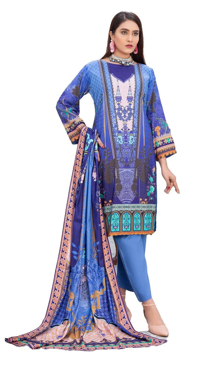 IshDeena Pakistani Linen Salwar Kameez Indian Dresses for Women Ready to Wear 3 Pieces - IshDeena