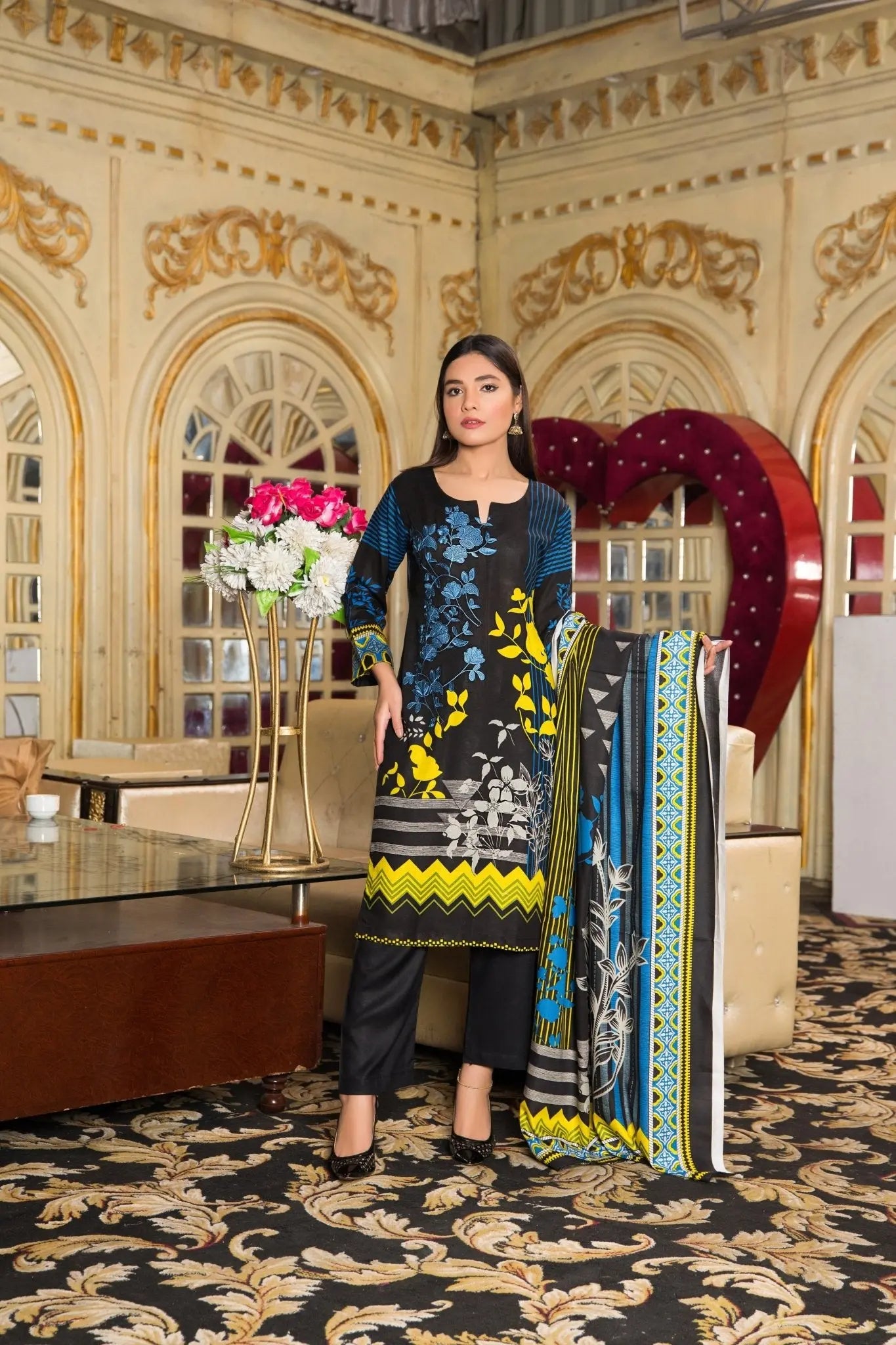 IshDeena Pakistani Salwar Kameez Indian Dresses for Women Ready to Wear Embroider Merino - IshDeena