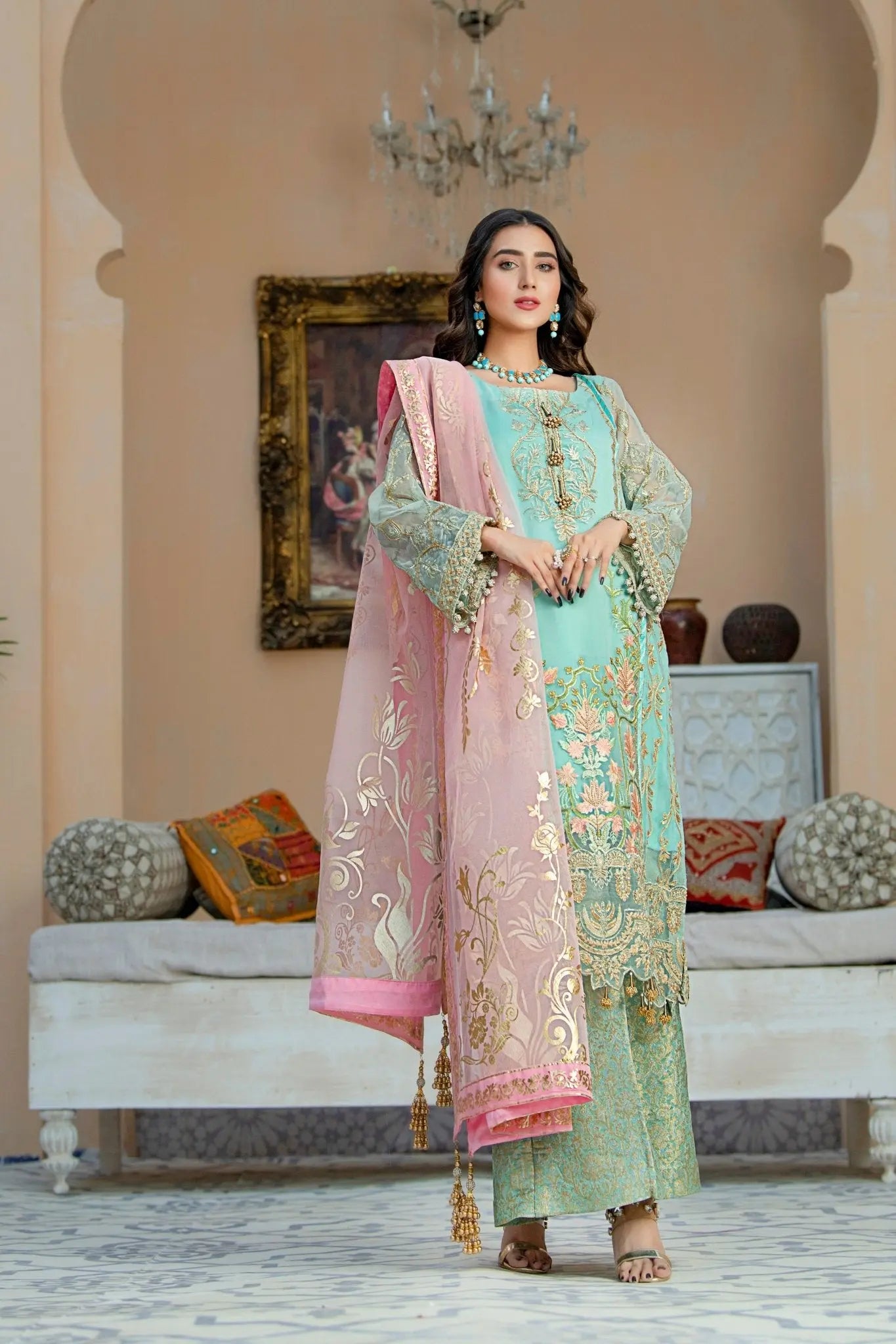 IshDeena Party Wear Formal Outfits Indian Pakistani Wedding Dresses for Women Designer - IshDeena