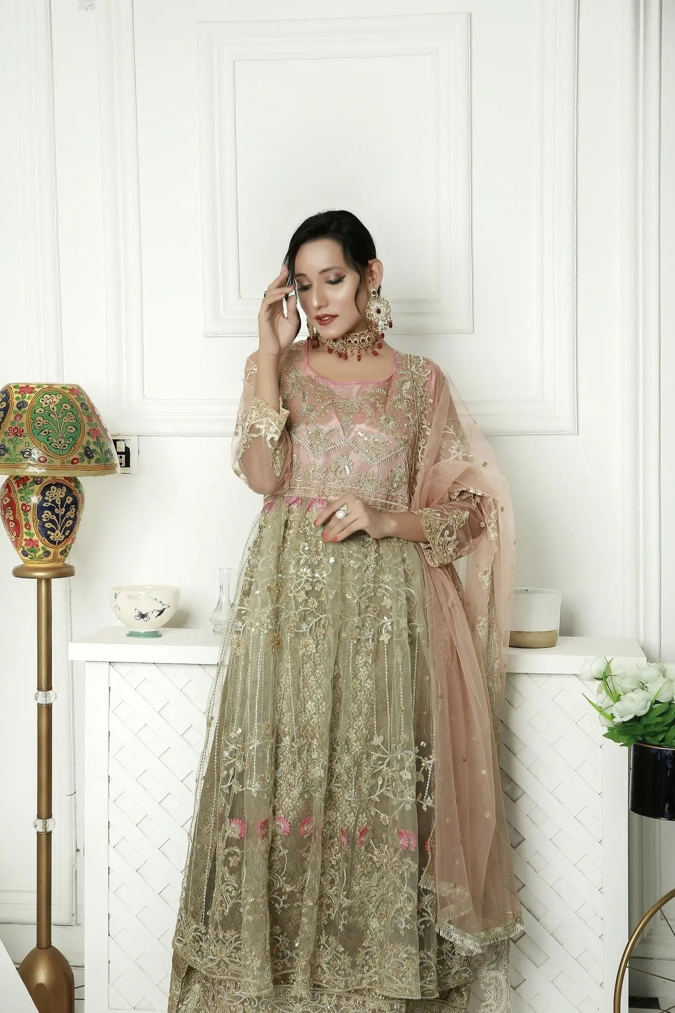 IshDeena Party Wear Formal Outfits Indian Pakistani Wedding Dresses for Women Designer - IshDeena