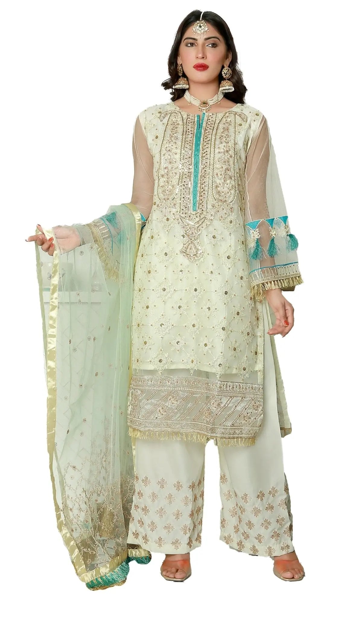 IshDeena Party Wear Formal Outfits Indian Pakistani Wedding Dresses for Women Designer - IshDeena