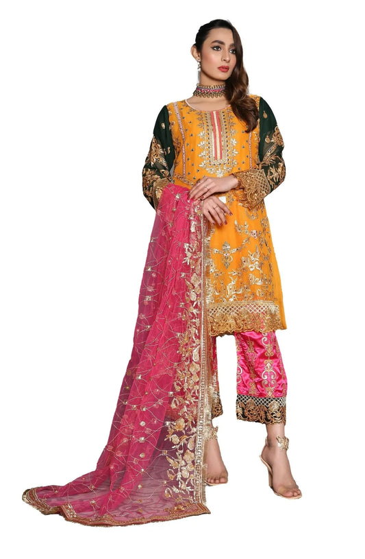 IshDeena Party Wear Formal Outfits Indian Pakistani Wedding Dresses for Women Designer - IshDeena