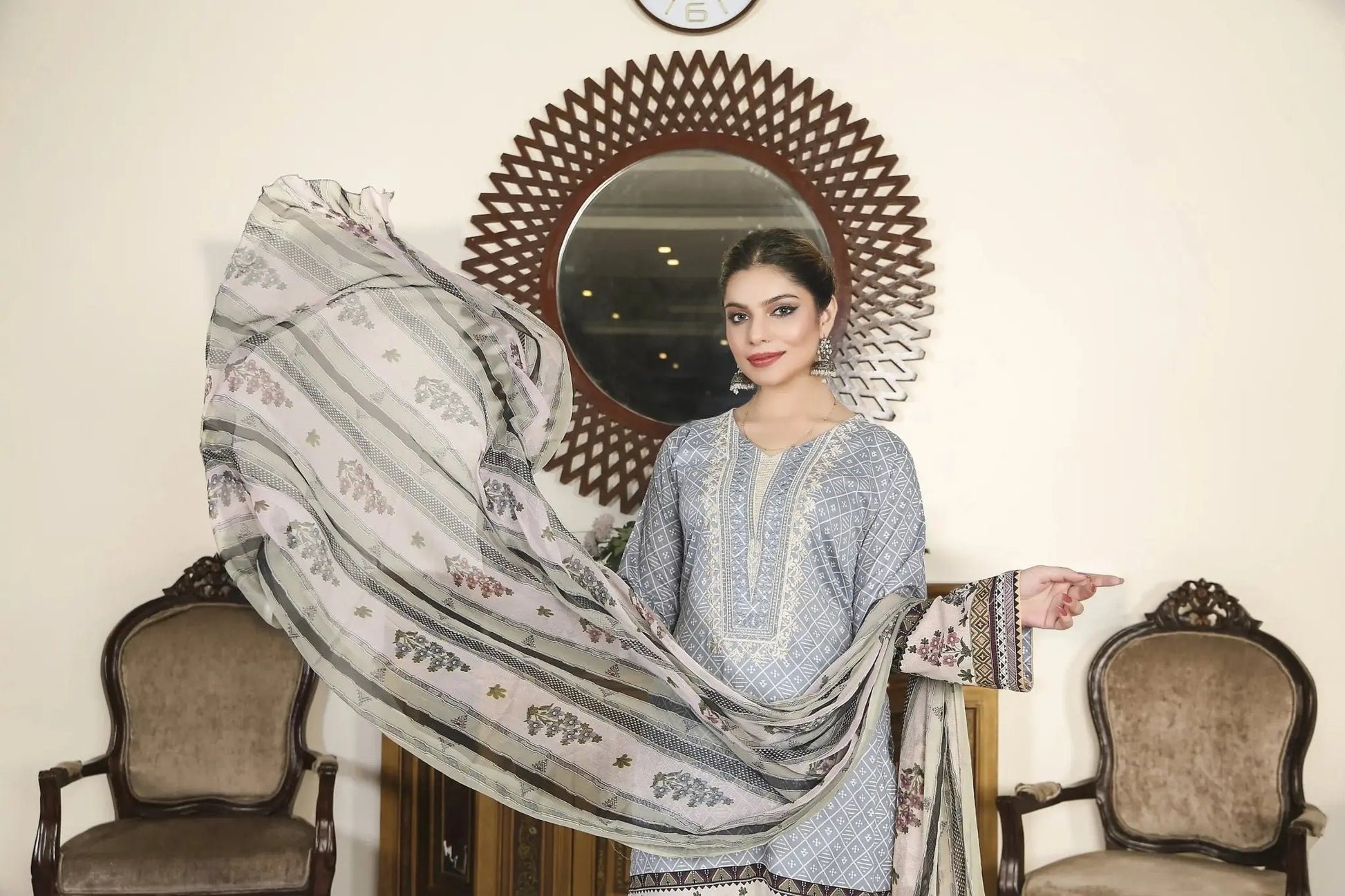 IshDeena Salwar Kameez Suit Women Ready to Wear Indian Pakistani Party Wear Dresses Lawn - IshDeena