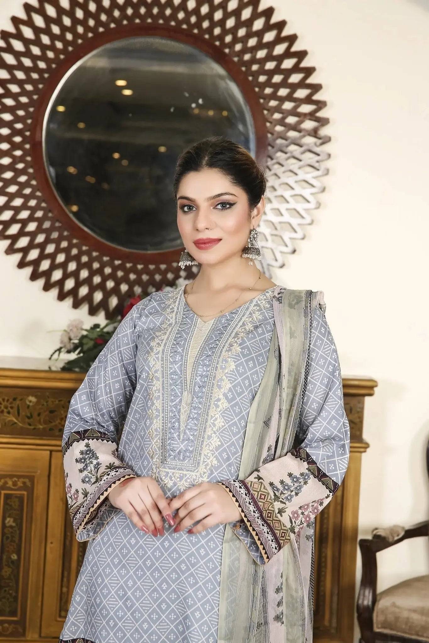 IshDeena Salwar Kameez Suit Women Ready to Wear Indian Pakistani Party Wear Dresses Lawn - IshDeena