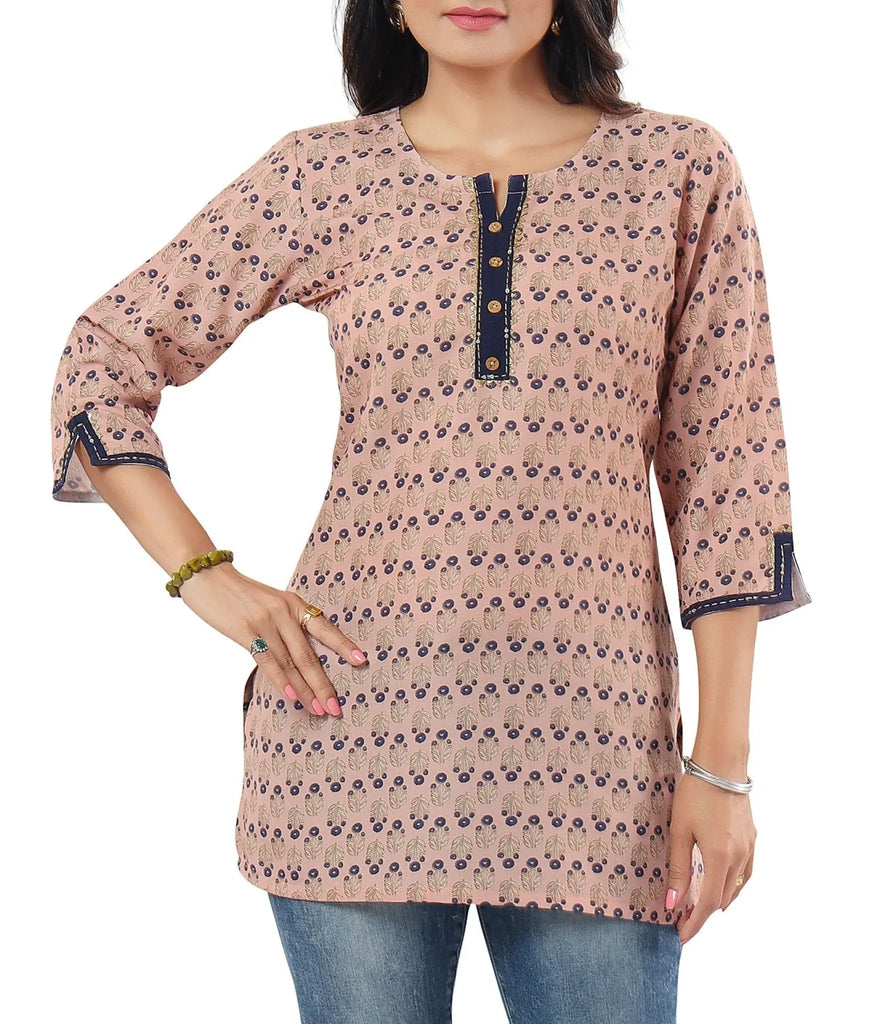 Buy TORONFRAS Short Kurti for Women Embroidered Straight Rayon Kurta Round  Neck Sleeves Short Kurtis Tunic Tops for Women Girls Casual Wear Online in  India - Etsy