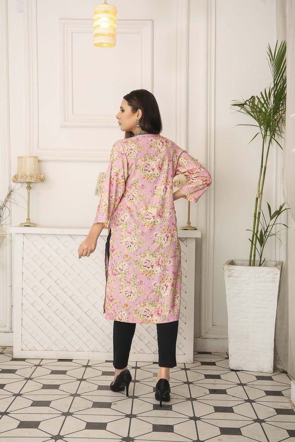 Kurtis for Women Linen Printed Long Style | Buy Online USA – IshDeena