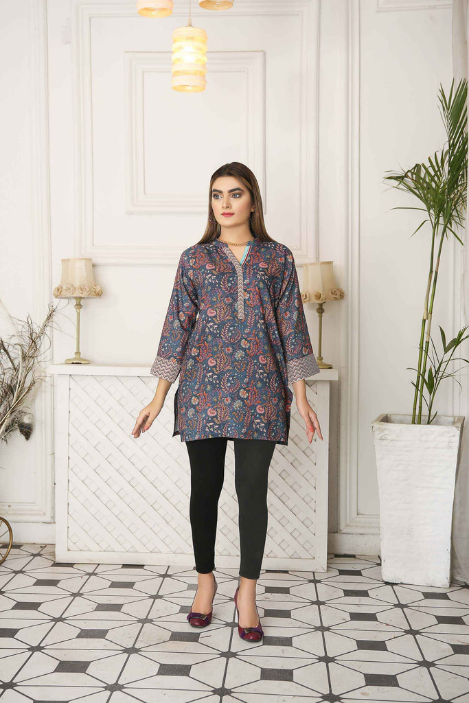 Kurtis for Women Linen Printed Short Style | Buy Online USA – IshDeena