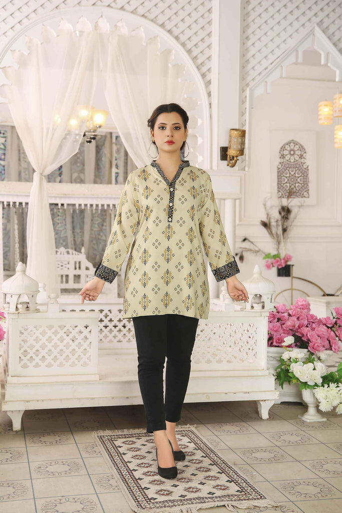 Kurtis for Women Linen Printed Long Style | Buy Online USA – IshDeena