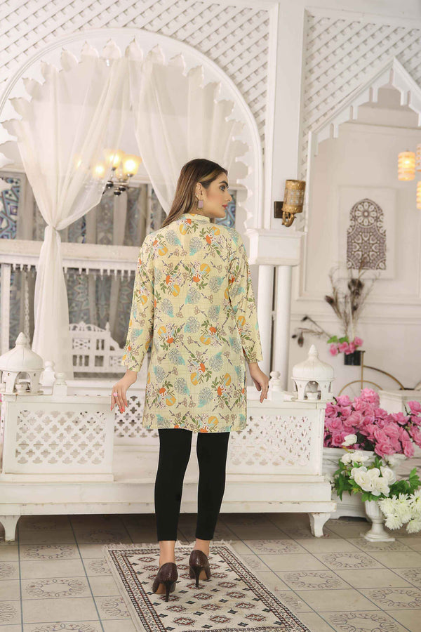 Kurtis for Women Linen Printed Short Style | Buy Online USA – IshDeena