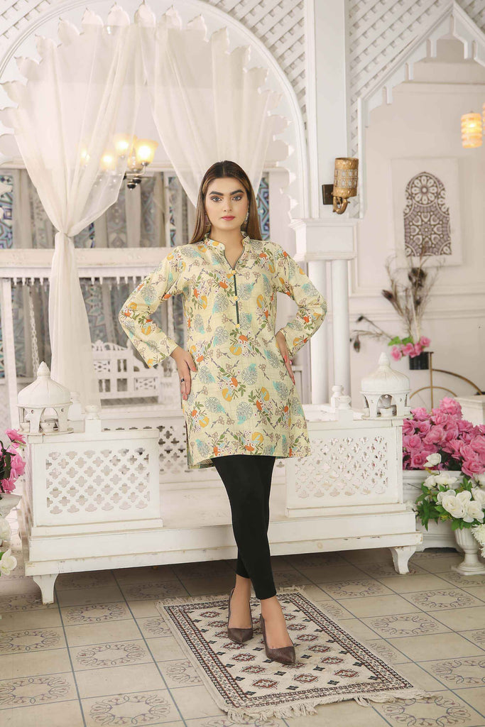 Kurtis for Women Linen Printed Short Style | Buy Online USA – IshDeena