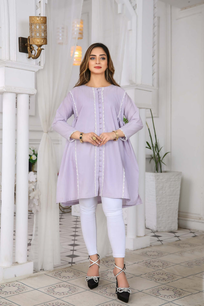 Kurtis for Women Cotton Doriya Lace Work | Buy Online USA – IshDeena