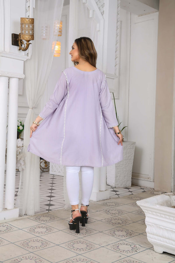 Kurtis for Women Cotton Doriya Lace Work | Buy Online USA – IshDeena