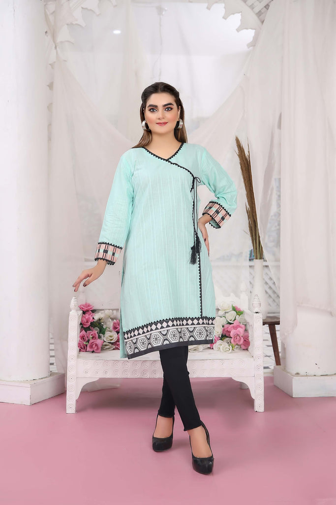 Kurtis for Women Cotton Doriya Lace Work | Buy Online USA – IshDeena