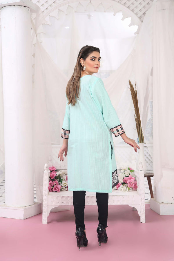 Kurtis for Women Cotton Doriya Lace Work | Buy Online USA – IshDeena