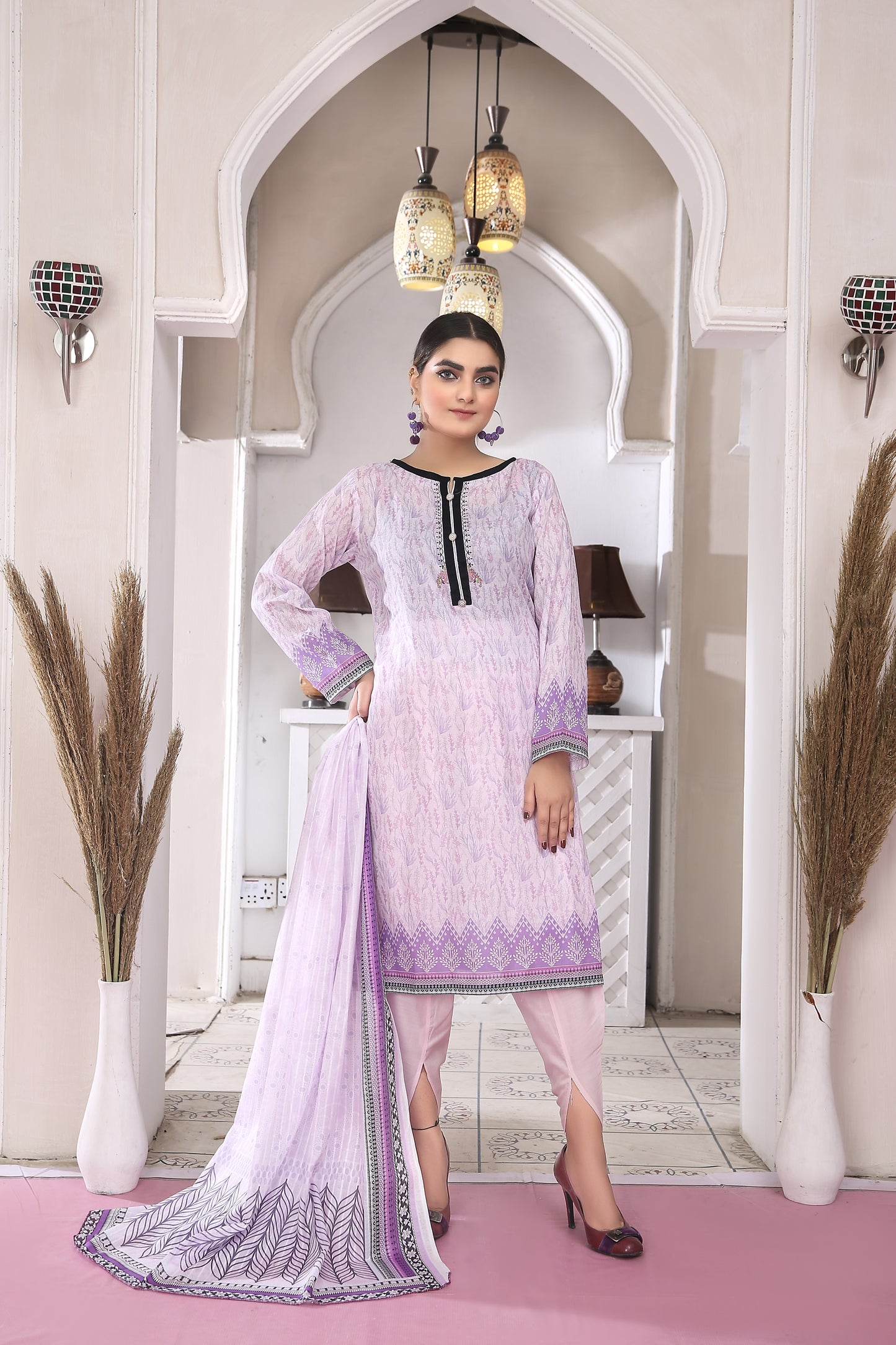 IshDeena Indian Dresses for Women Eid Wear Pakistani Salwar Kameez Suit Ready to Wear Cotton (M-3XL) New 2025V18AZ0523S1ID9