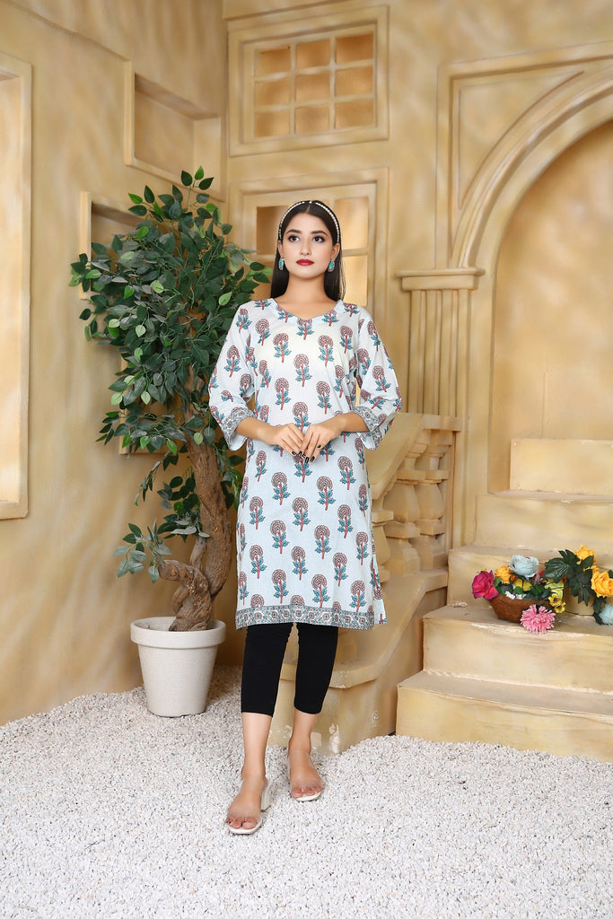 Cotton Printed Kurti for Women | Buy Online USA – IshDeena - IshDeena