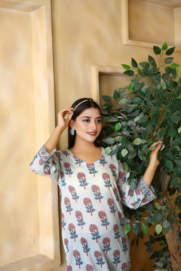 Cotton Printed Kurti for Women | Buy Online USA – IshDeena - IshDeena