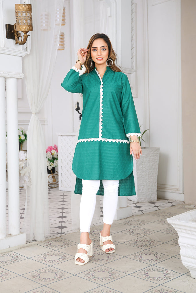 IshDeena Indian Chikankari Kurtis for Women Indian Pakistani Style Cotton Long Kurta Kameez Tunics Tops for Jeans & LeggingsV31SE0423S1ID2