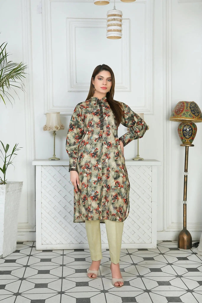 IshDeena Indian Kurta Set for Women: Khadi Fabric, Casual & Festive, 2-Piece Printed Kurta, Office Wear Plus Size M-3XL - IshDeena