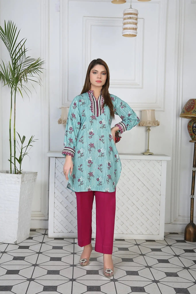 IshDeena Indian Kurta Set for Women: Khadi Fabric, Casual & Festive, 2-Piece Printed Kurta, Office Wear Plus Size M-3XL - IshDeena